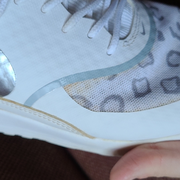 Nike Air Max Theo White w/ Animal Print Women's Sz 10 - Picture 9 of 14